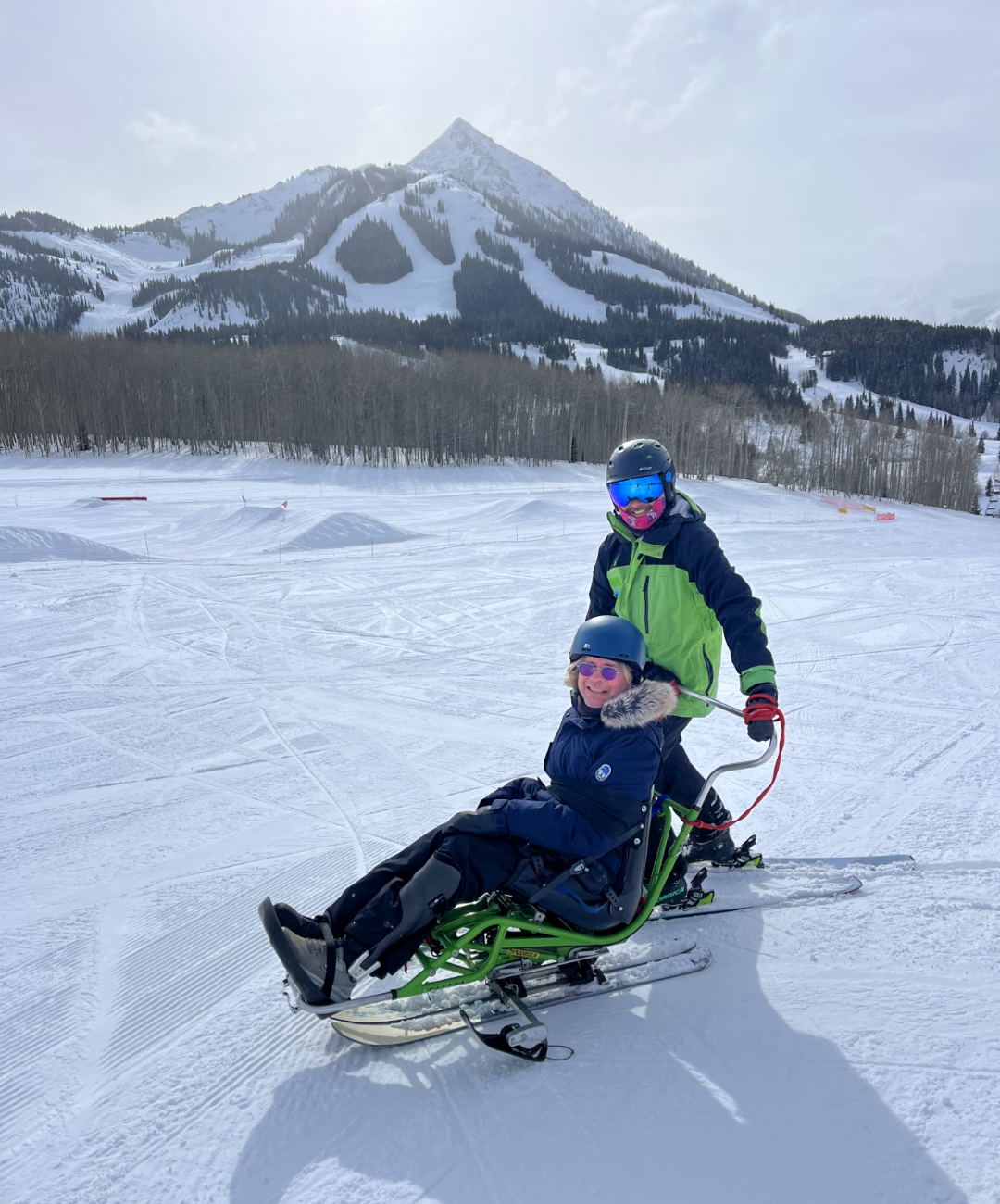 seated skiing