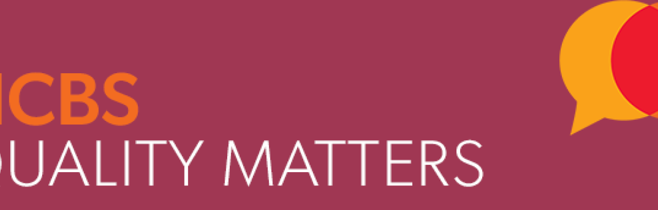 maroon banner that says HCBS Quality Matters