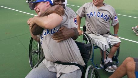 AbilityLab Softball Cubs celebrate a win