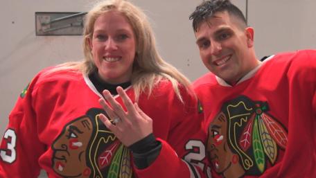 Proposal on Ice! Watch SRAlab Sled Hockey Players Get Engaged