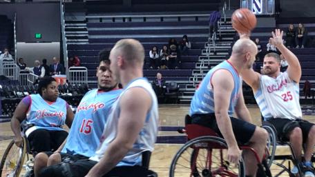 Photos: Wheelchair Basketball Demo at Northwestern Men’s Basketball