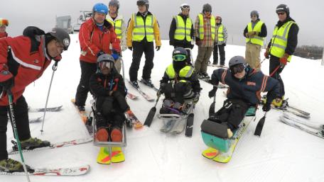 Adaptive Skiing Trip to Wilmot Mountain