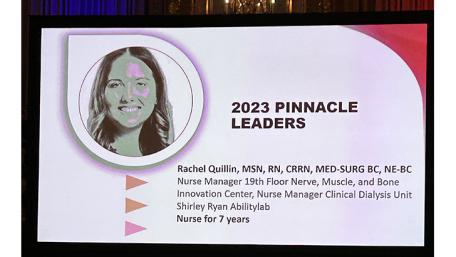 Rachel Quillin Honored with Pinnacle Nurse Leader Award