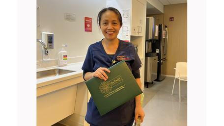 Congratulations to DAISY Award Winner Lynne Fackayan, RN, of the 24th Floor