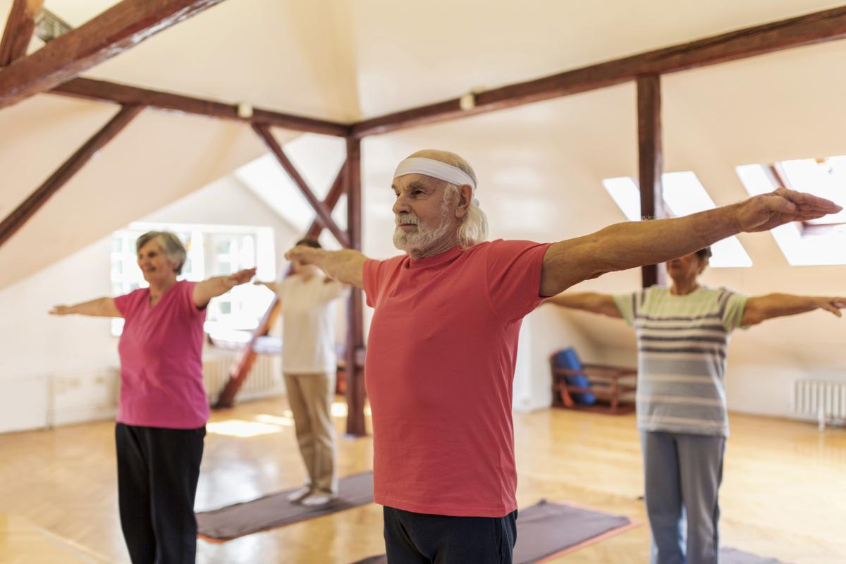 Cancer Patient in rehab working on movement