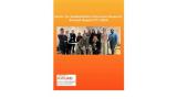 cover of CROR FY 2024 annual report. Orange background with CROR logo and group photo of CROR staff